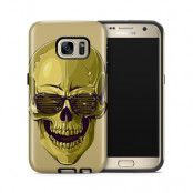 Tough mobilskal till Samsung Galaxy S7 - Hipster Skull Gul