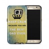Tough mobilskal till Samsung Galaxy S7 - Keep Calm - Best dad