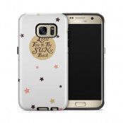 Tough mobilskal till Samsung Galaxy S7 - Love you to the moon and back - Beige