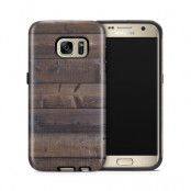 Tough mobilskal till Samsung Galaxy S7 - Mörkbetsade plank