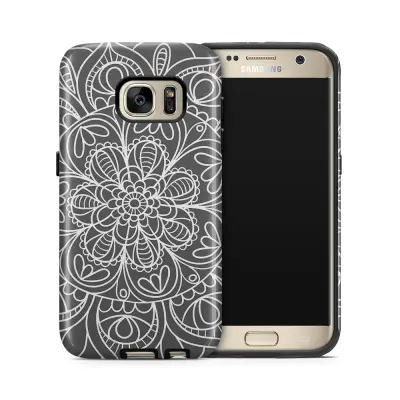 Tough mobilskal till Samsung Galaxy S7 - Mandala - Grå