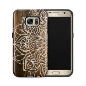 Tough mobilskal till Samsung Galaxy S7 - Mandala - Wood