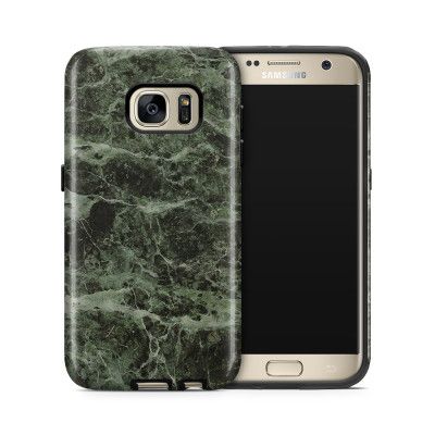 Tough mobilskal till Samsung Galaxy S7 - Marble - Grön/Svart