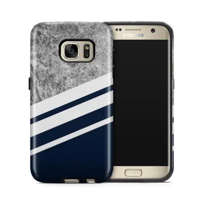 Tough mobilskal till Samsung Galaxy S7 - Marble Navy