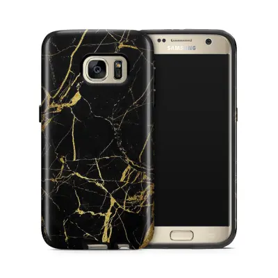 Tough mobilskal till Samsung Galaxy S7 - Marble - Svart
