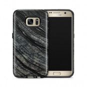 Tough mobilskal till Samsung Galaxy S7 - Marble - Svart/Grå