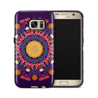 Tough mobilskal till Samsung Galaxy S7 - Orientalisk blomma