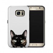 Tough mobilskal till Samsung Galaxy S7 - Peeking Cat
