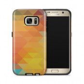 Tough mobilskal till Samsung Galaxy S7 - Polygon - Gul