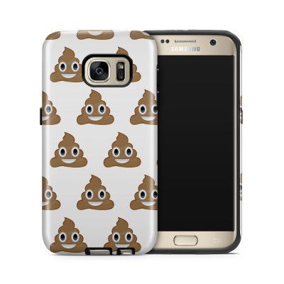 Tough mobilskal till Samsung Galaxy S7 - Poop Emoji