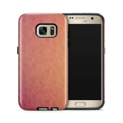 Tough mobilskal till Samsung Galaxy S7 - Prismor - Rosa/Orange