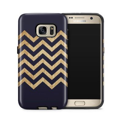 Tough mobilskal till Samsung Galaxy S7 - Ränder - Wood