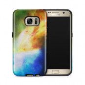 Tough mobilskal till Samsung Galaxy S7 - Rymden - Gul/Blå