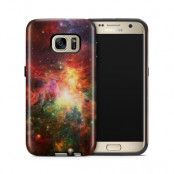 Tough mobilskal till Samsung Galaxy S7 - Rymden - Röd/Grön