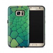 Tough mobilskal till Samsung Galaxy S7 - Skifferstenar - Grön