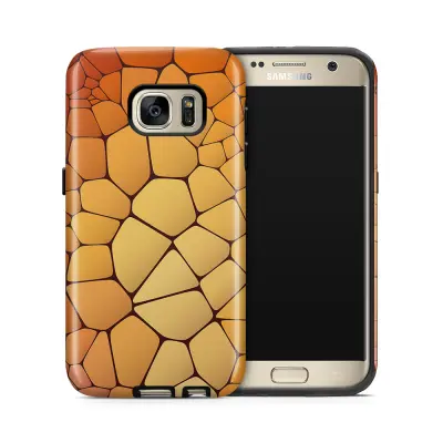 Tough mobilskal till Samsung Galaxy S7 - Skifferstenar - Orange