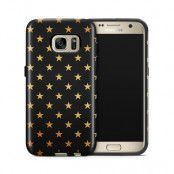 Tough mobilskal till Samsung Galaxy S7 - Stjärnor - Guld/Svart