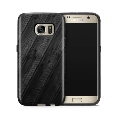 Tough mobilskal till Samsung Galaxy S7 - Svart trä