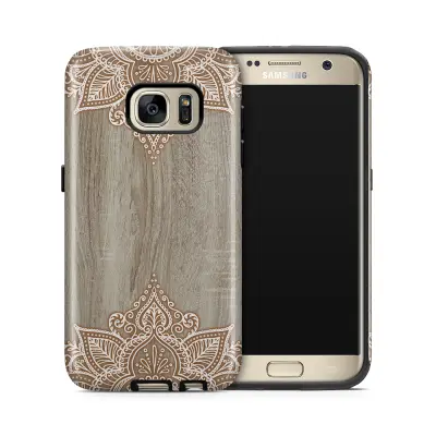 Tough mobilskal till Samsung Galaxy S7 - Trä - Mandala
