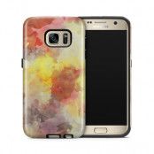 Tough mobilskal till Samsung Galaxy S7 - Vattenfärg - Grå/Röd