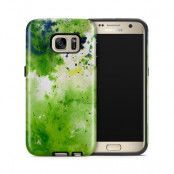 Tough mobilskal till Samsung Galaxy S7 - Vattenfärg - Grön