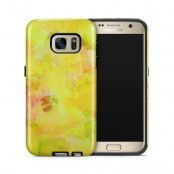Tough mobilskal till Samsung Galaxy S7 - Vattenfärg - Gul