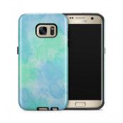 Tough mobilskal till Samsung Galaxy S7 - Vattenfärg - Ljusblå