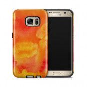 Tough mobilskal till Samsung Galaxy S7 - Vattenfärg - Orange