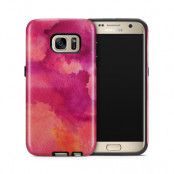 Tough mobilskal till Samsung Galaxy S7 - Vattenfärg - Rosa
