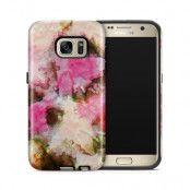 Tough mobilskal till Samsung Galaxy S7 - Vattenfärg - Svart/Ljusrosa