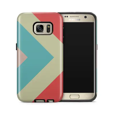 Tough mobilskal till Samsung Galaxy S7 - Vinklar - Röd