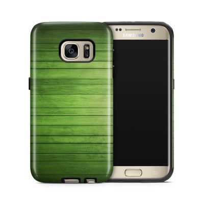Tough mobilskal till Samsung Galaxy S7 - Wood - Grön