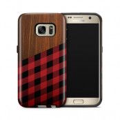 Tough mobilskal till Samsung Galaxy S7 - Wooden Lumberjack B