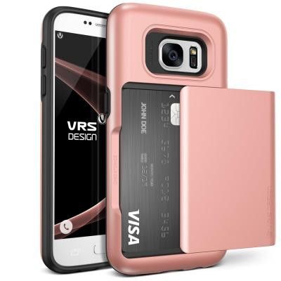 Verus Damda Glide Card Slot Skal till Samsung Galaxy S7 - Rose Gold