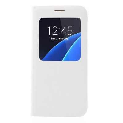 Window View Mobilfodral till Samsung Galaxy S7 - Vit