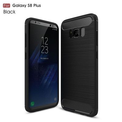 Carbon Brushed Mobilskal till Samsung Galaxy S8 Plus - Svart