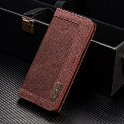 Caseme Canvas Plånboksfodral Samsung Galaxy S8 Plus - Röd