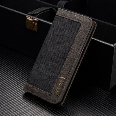 Caseme Canvas Plånboksfodral Samsung Galaxy S8 Plus - Svart