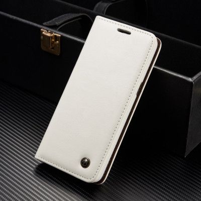 Caseme Oil Wax Plånboksfodral Samsung Galaxy S8 Plus - Vit