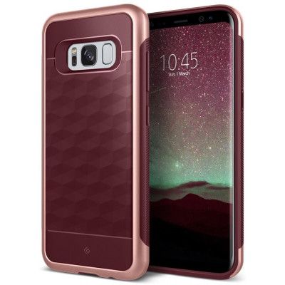 Caseology Parallax Skal till Samsung Galaxy S8 Plus - Burgundy