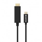 Champion USB-C till HDMI Hane 1.8m - Svart