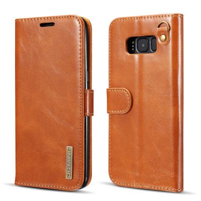 DG.MING Plånboksfodral till Samsung Galaxy S8 Plus - Brun