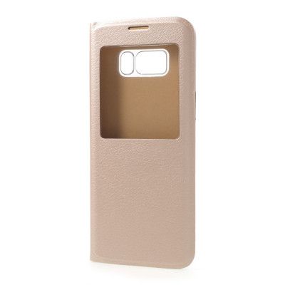 Flip View mobilfodral till Samsung Galaxy S8 Plus - Guld