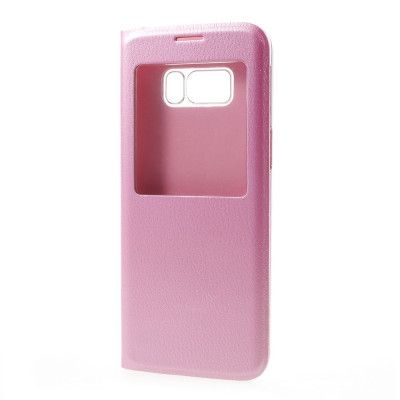 Flip View mobilfodral till Samsung Galaxy S8 Plus - Rosa