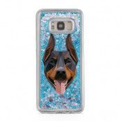 Glitter skal till Samsng Galaxy S8 Plus - Border Collie