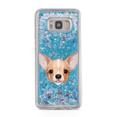 Glitter skal till Samsng Galaxy S8 Plus - Chihuahua