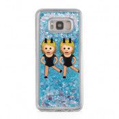 Glitter skal till Samsng Galaxy S8 Plus - Emoji Dancing Girls