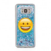 Glitter skal till Samsng Galaxy S8 Plus - Emoji Grinning