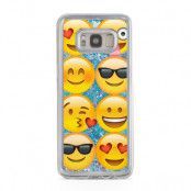 Glitter skal till Samsng Galaxy S8 Plus - Emojis