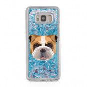 Glitter skal till Samsng Galaxy S8 Plus - English Bulldog